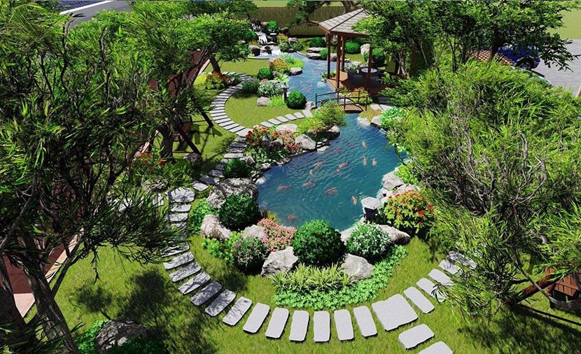 THIẾT KẾ THI CÔNG HỒ CÁ KOI BÌNH DƯƠNG