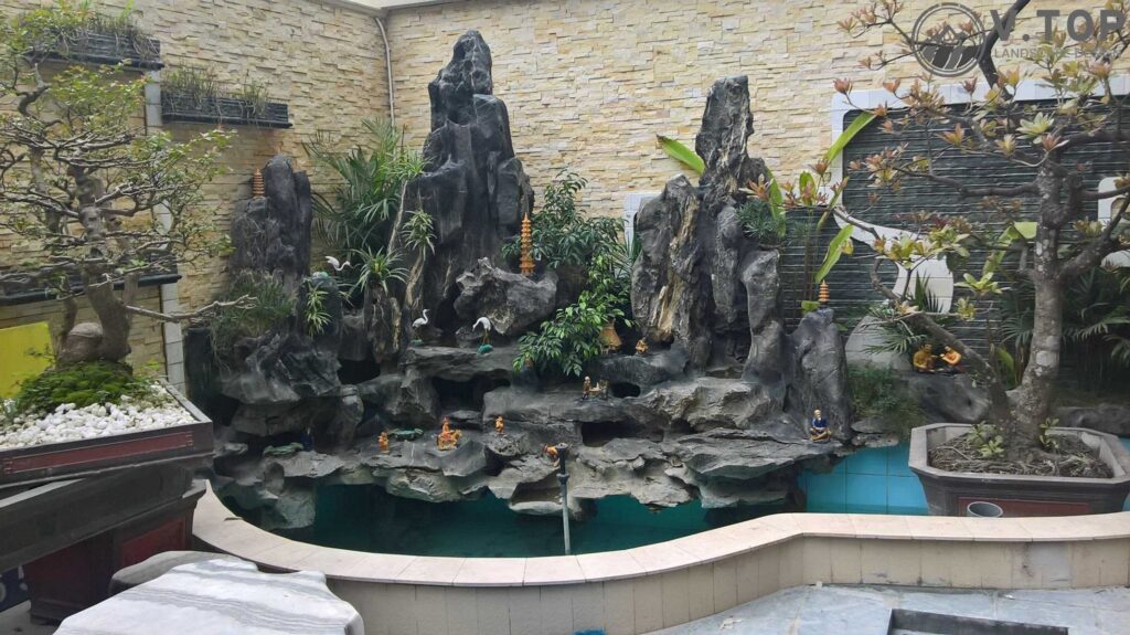 Mẫu hòn non bộ đẹp, được nhiều gia chủ ưa chuộng