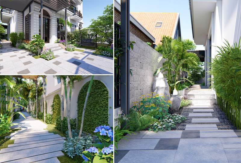 Thiết kế, thi công sân vườn phong cách hiện đại